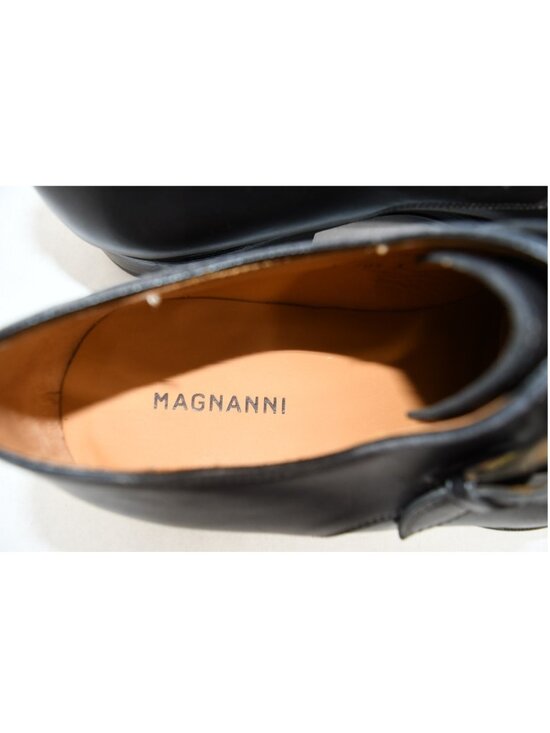 New! Magnanni Marco Monk Strap Cap Toe Loafer Leather Catalux Gray 8 25392 DD543 main image 6